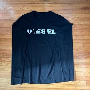 Vintage diesel “broken” logo long sleeve shirt